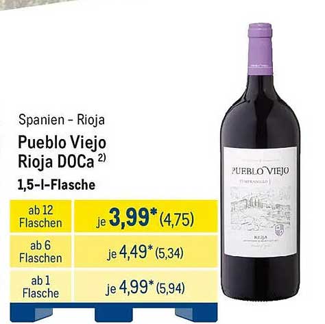 Pueblo Viejo Rioja DOCa 1,5-l-Flasche