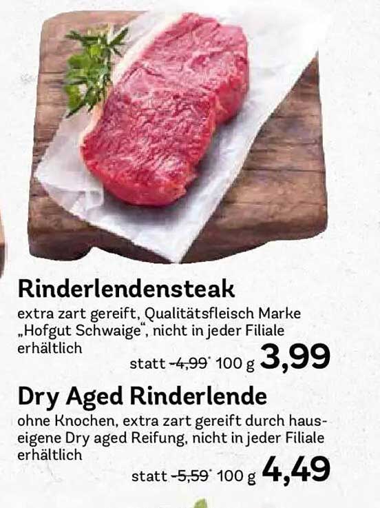Rinderlendensteak und Dry Aged Rinderlende: Köstliche Angebote