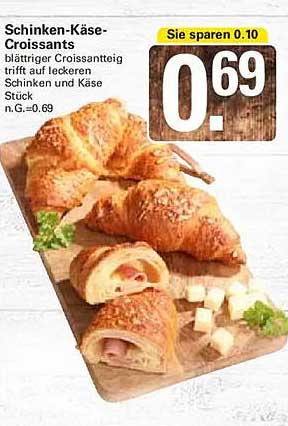 Schinken-Käse-Croissants