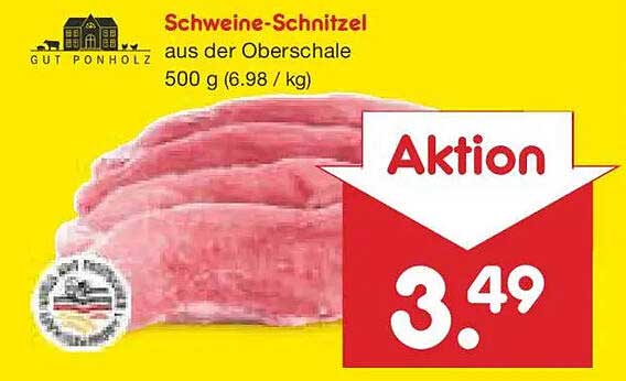 Schweine-Schnitzel aus der Oberschorle