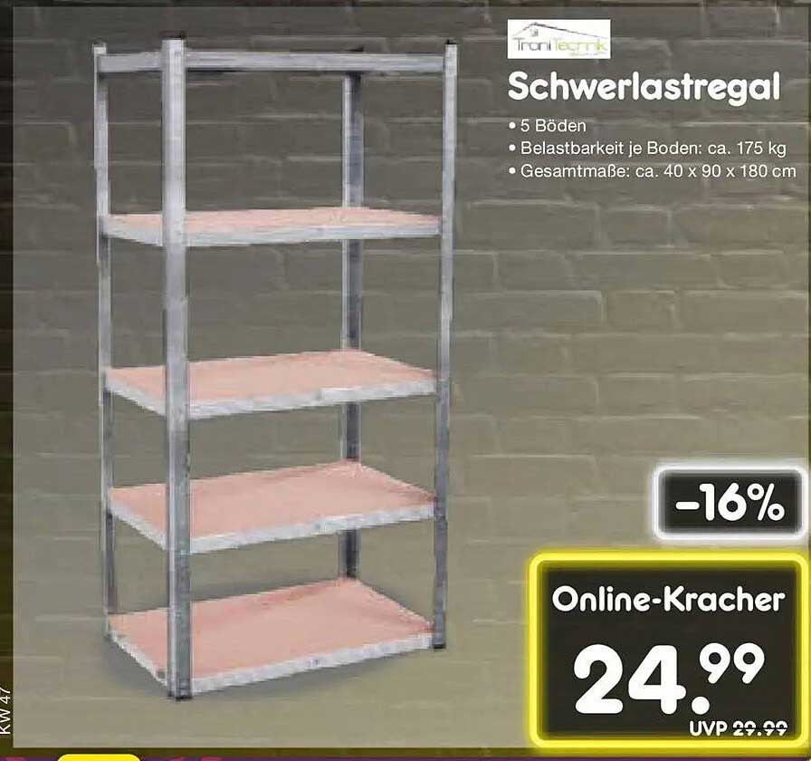 Schwerlastregal mit 5 Böden - Ideal für Ihren Stauraum