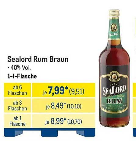 Sealord Rum Braun