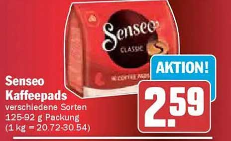 Senseo Kaffepads verschiedene Sorten 125-92 g Packung