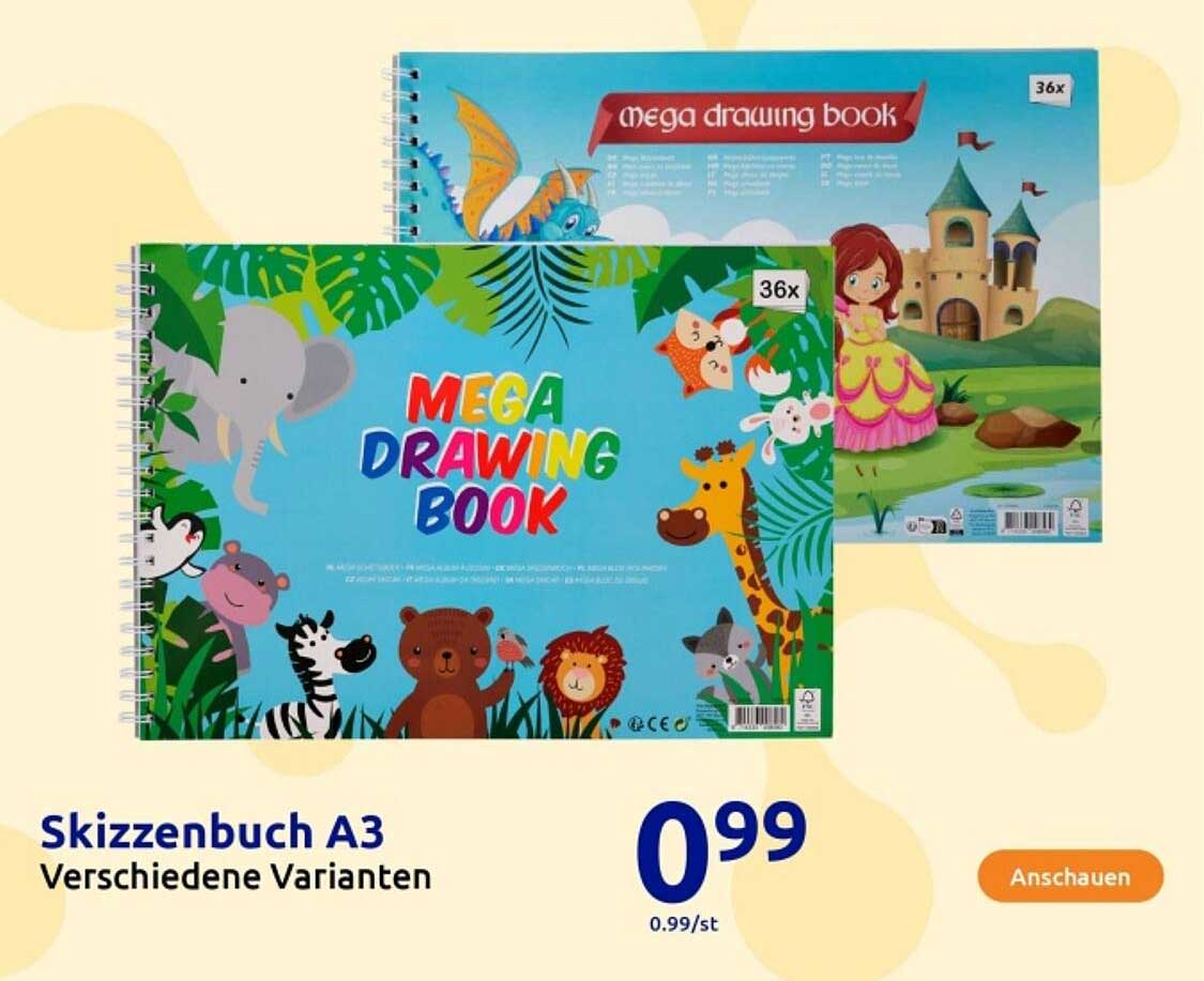 Skizzenbuch A3 - Verschiedene Varianten