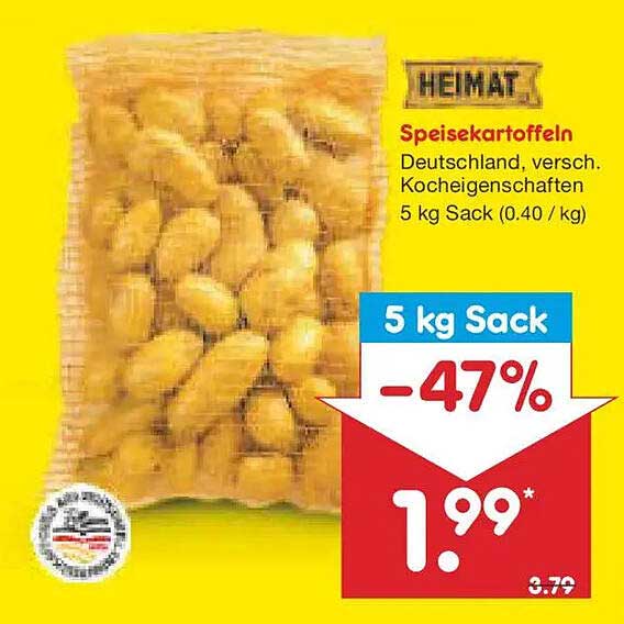 Speisekartoffeln 5 kg Sack