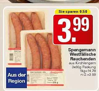 Spengemann Westfälische Rauchenden aus Kirchlengerst 3x90g Packung