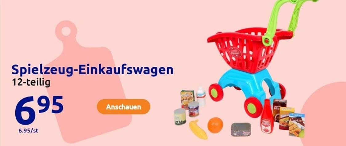 Spielzeug-Einkaufswagen 12-teilig