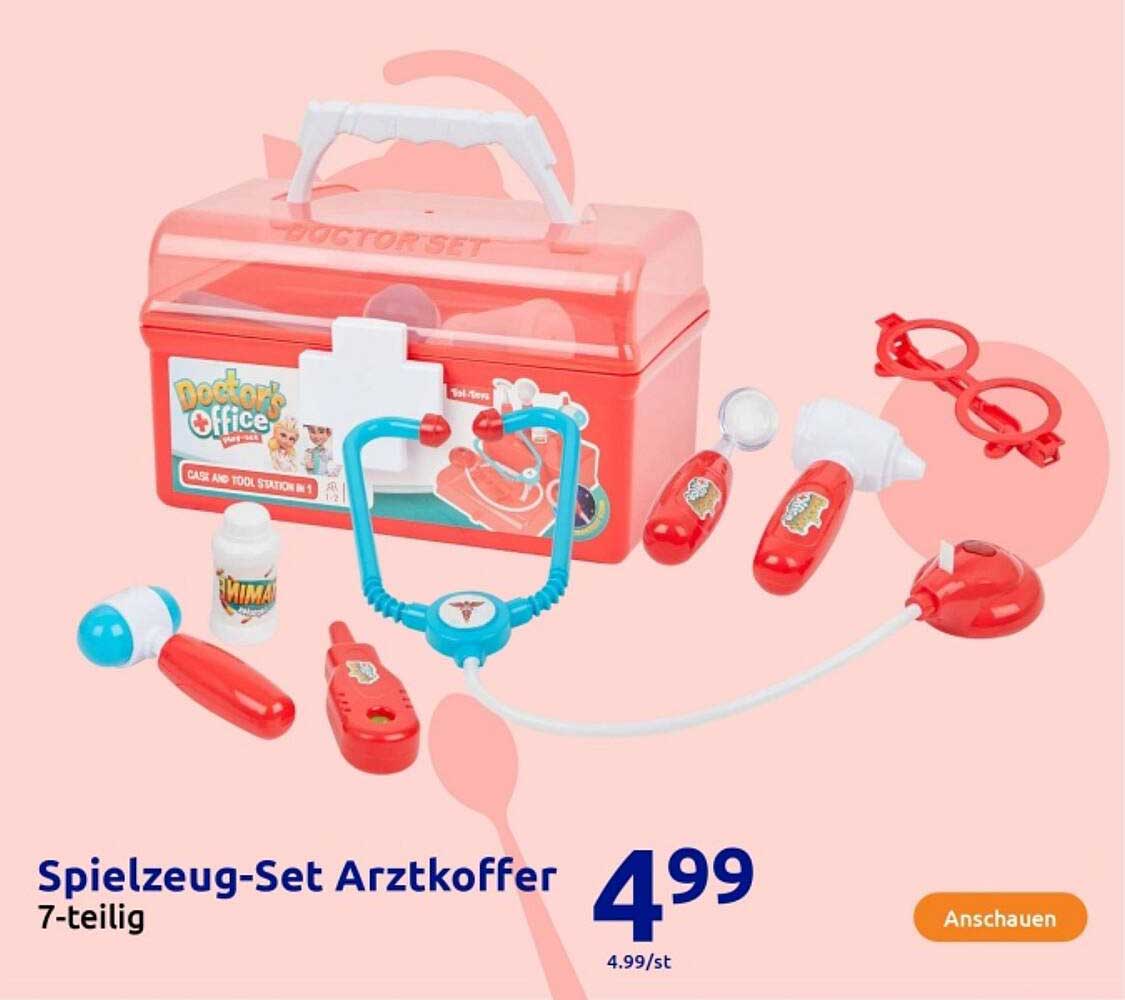 Spielzeug-Set Arztkoffer 7-teilig