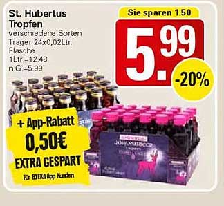 St. Hubertus Tropfen - verschiedene Sorten