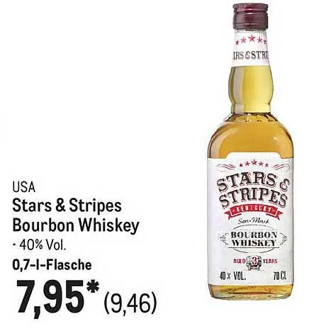 Stars & Stripes Bourbon Whiskey 0,7l Flasche