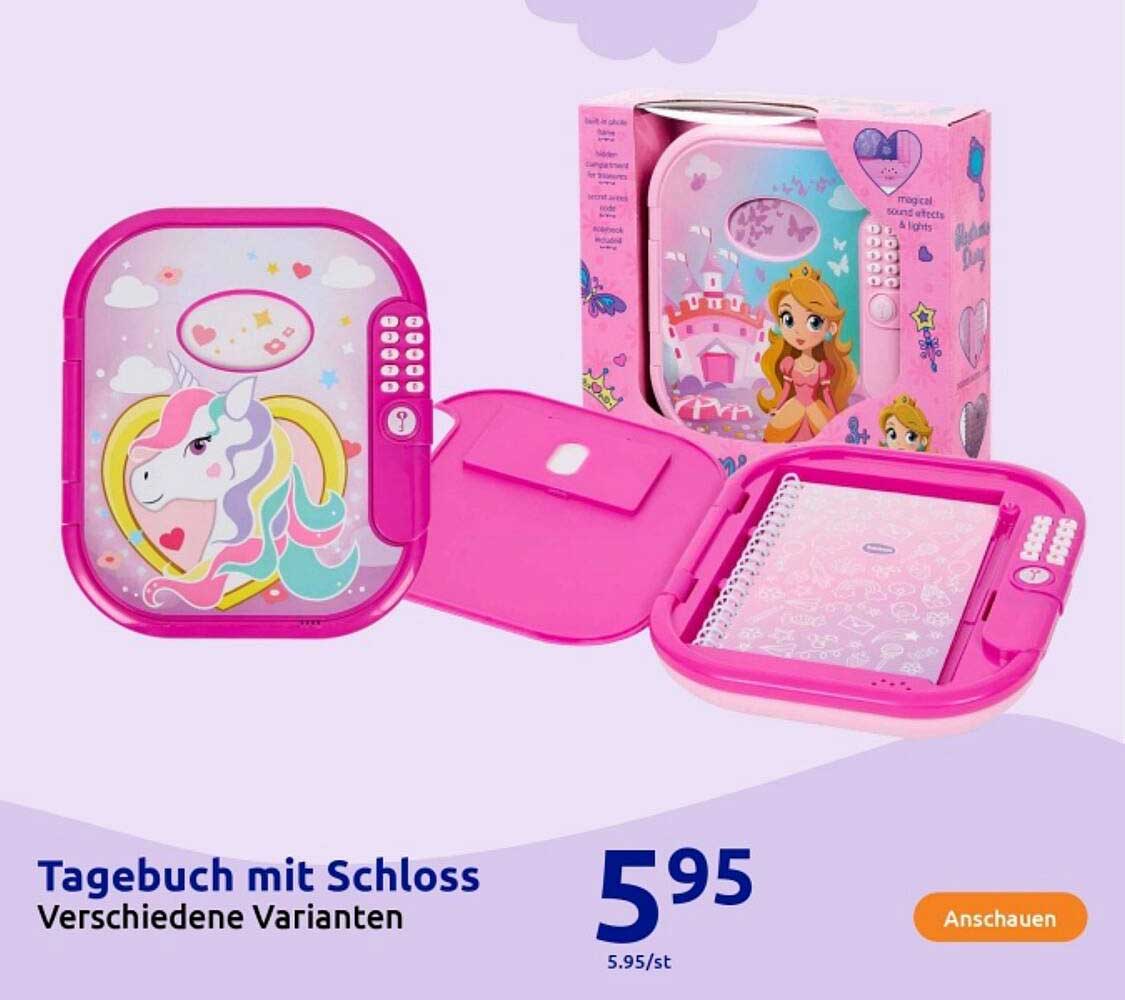 Tagebuch mit Schloss - Verschiedene Varianten