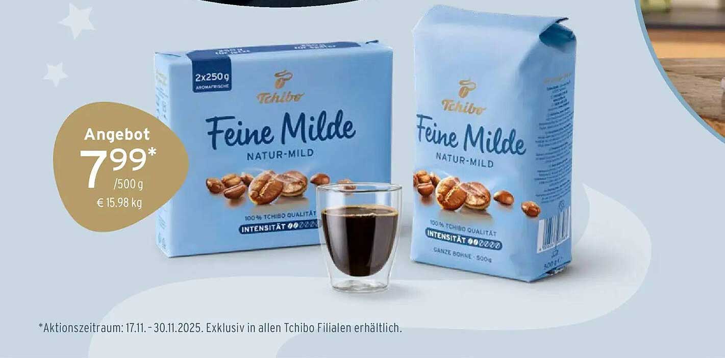 Tchibo Feine Milde Natur-Mild Kaffee 500g