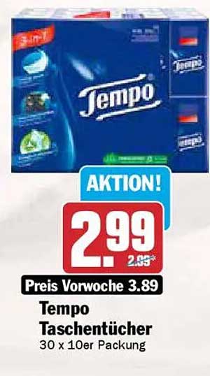 Tempo Taschentücher 30 x 10er Packung