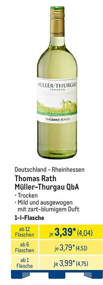 Thomas Rath Müller-Thurgau QbA - Trocken
