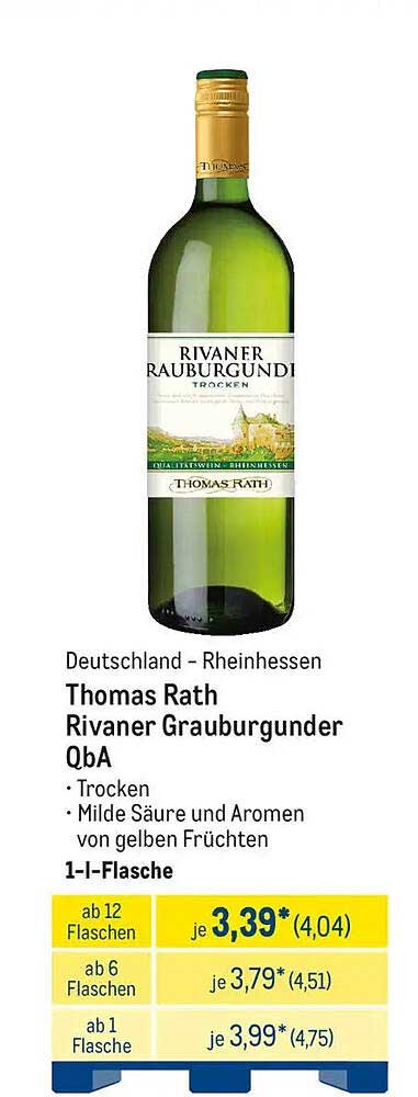 Thomas Rath Rivaner Grauburgunder QbA