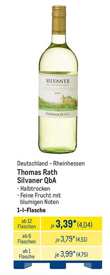 Thomas Rath Silvaner QbA - Halbtrocken
