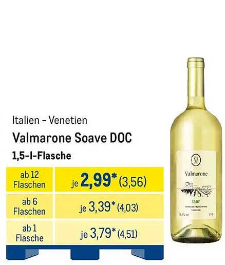 Valmarone Soave DOC 1,5-l-Flasche