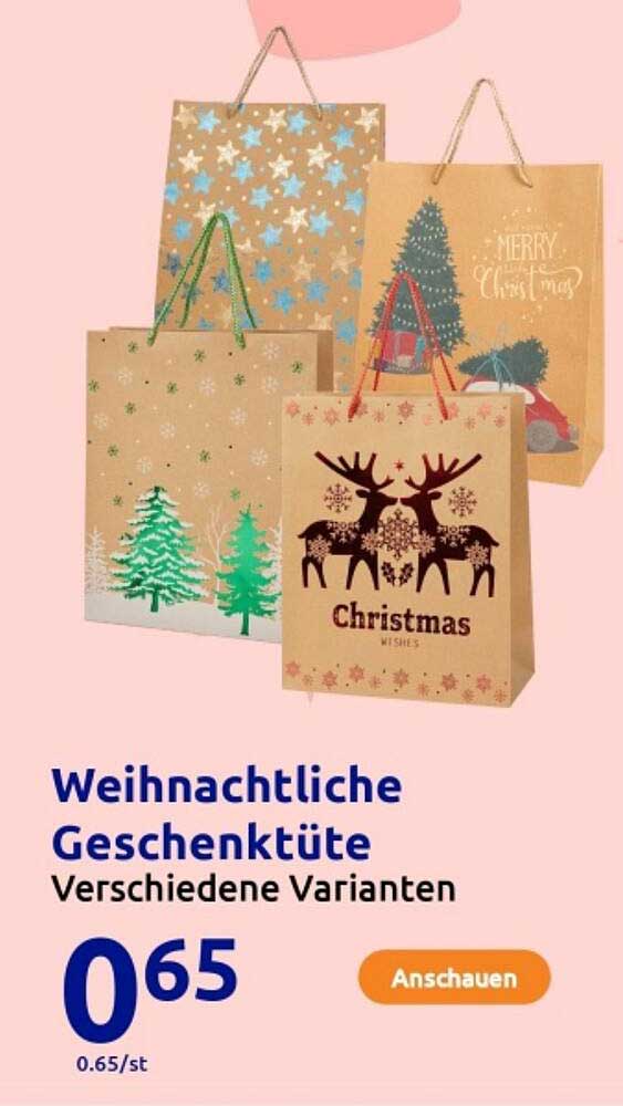 Weihnachtliche Geschenktüte - Verschiedene Varianten