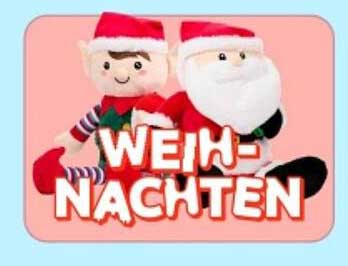 Weihnachtsfiguren: Weihnachtsmann und Elfe