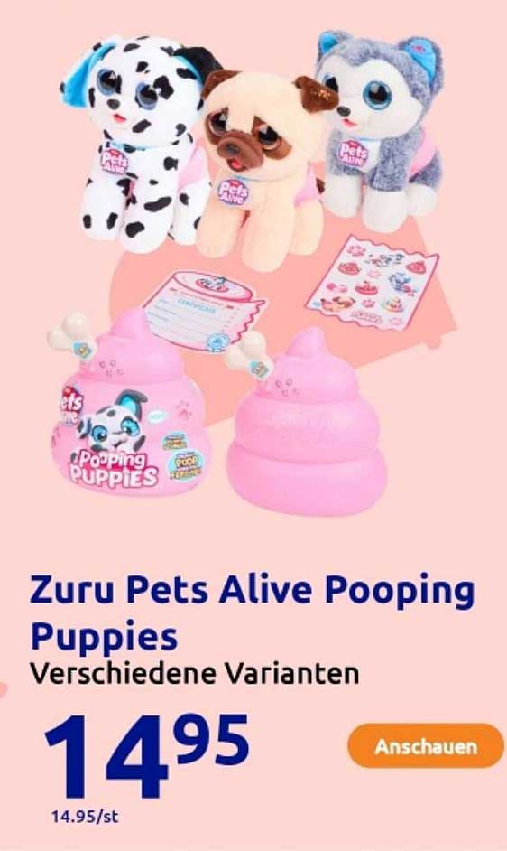 Zuru Pets Alive Pooping Puppies - Verschiedene Varianten