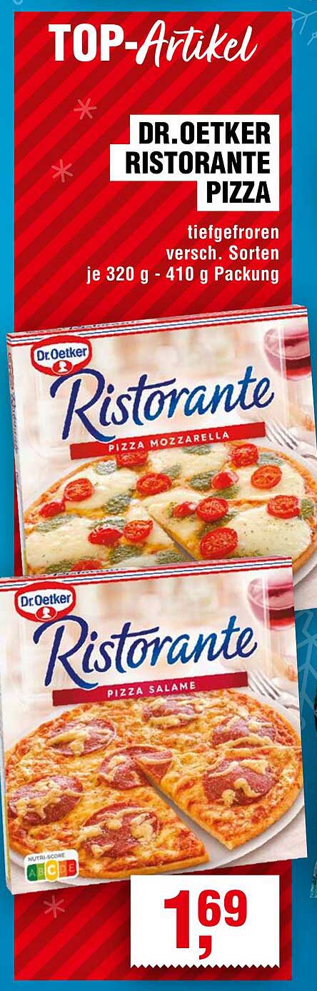 Dr. Oetker Ristorante Pizza - Tiefgekühlt, verschiedene Sorten je 320 g - 410 g