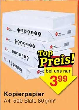 Kopierpapier A4 Aldi