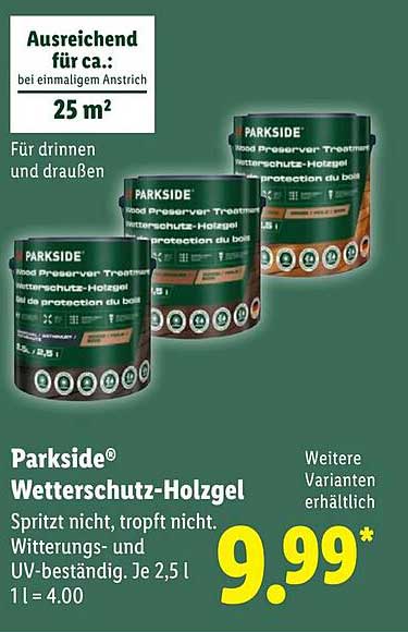 Fabelhafte Parkside Wetterschutz Holzgel Fotos