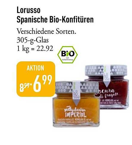 Lorusso Spanische Bio-Konfitüren