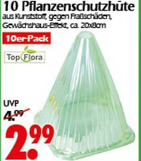 10 Pflanzen-Schutzhüte aus Kunststoff gegen Frostschäden - 10er-Pack