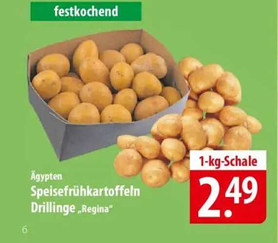 Ägypten Speisefrühkartoffeln Drillinge 'Regina'