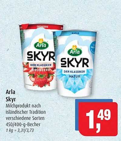 Arla Skyr - der Klassiker in verschiedenen Sorten