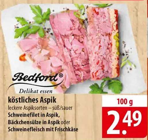 Bedford Köstliches Aspik – Leckere Aspikspezialitäten
