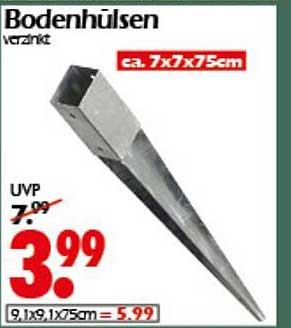 Bodenhülsen verzinkt