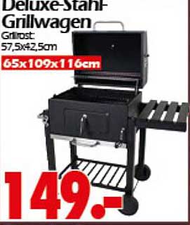 Deluxe-Stahl-Grillwagen
