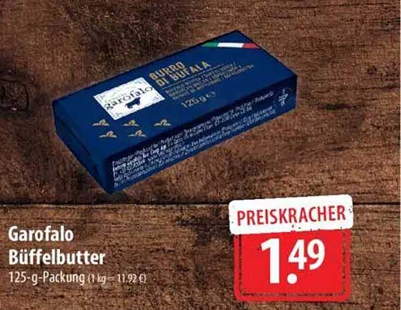 Garofalo Büffelbutter 125-g-Packung