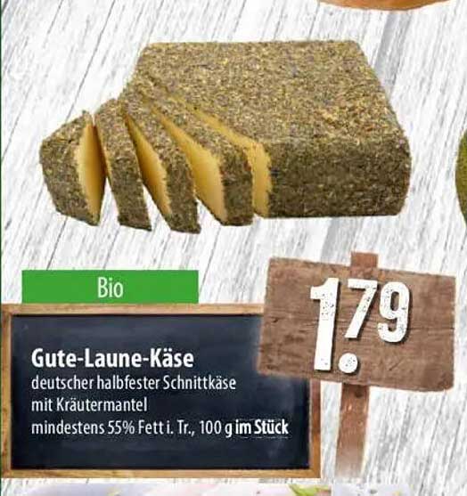 Gute-Laune-Käse – deutscher halbfester Schnittkäse mit Kräutermantel
