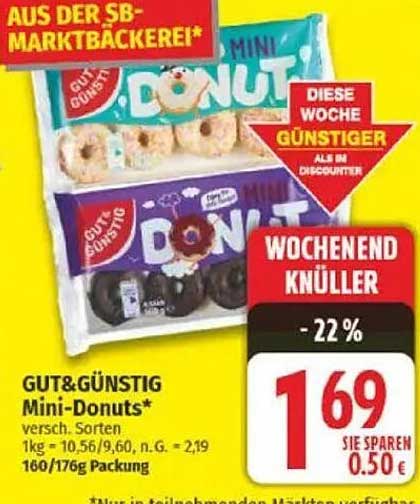 GUT&GÜNSTIG Mini-Donuts