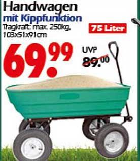 Handwagen mit Kipfunktion