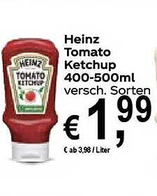 Heinz Tomato Ketchup 400-500ml verschiedene Sorten
