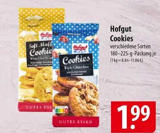 Hofgut Cookies – verschiedene Sorten