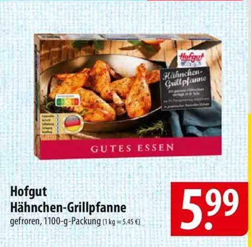 Hofgut Hähnchen-Grillpfanne, 1100-g-Packung