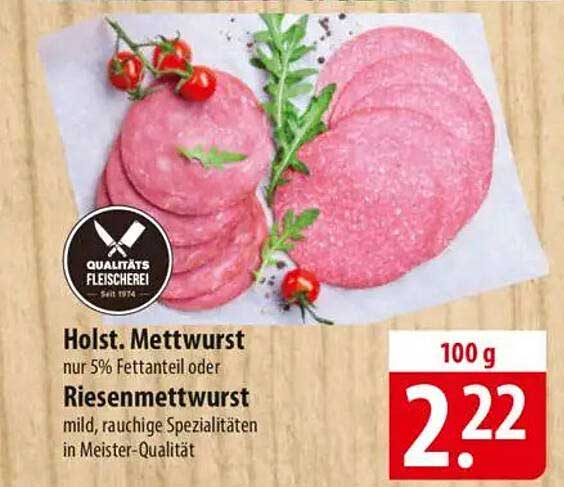 Holst. Mettwurst oder Riesenmettwurst