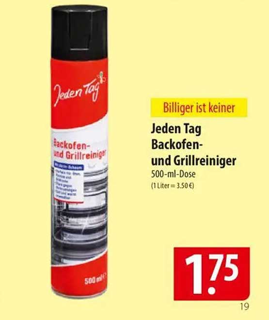 Jeden Tag Backofen- und Grillreiniger 500-ml-Dose