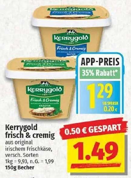 Kerrygold frisch & cremig 150g Becher - aus original irischem Frischkäse