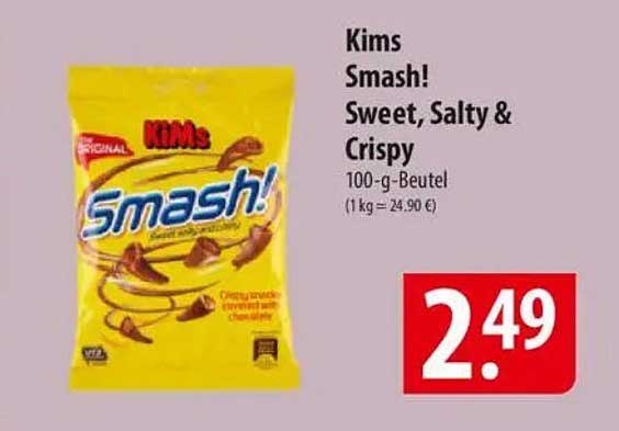Kims Smash! Sweet, Salty & Crispy 100-g-Beutel