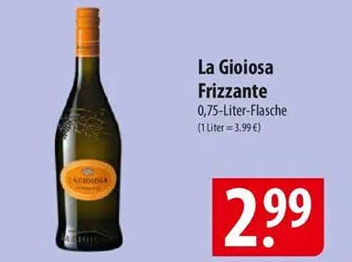 La Gioiosa Frizzante 0,75-Liter-Flasche
