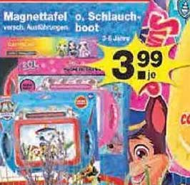 Magnettafel oder Schlauchboot 3-6 Jahre