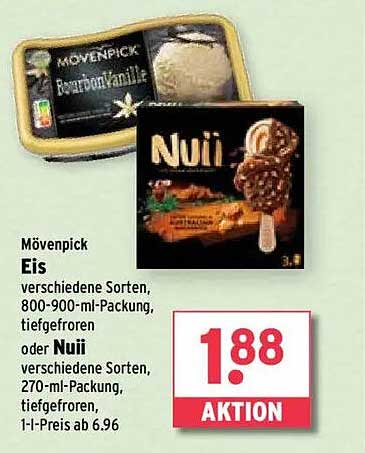 Mövenpick Eis oder Nuii Eis
