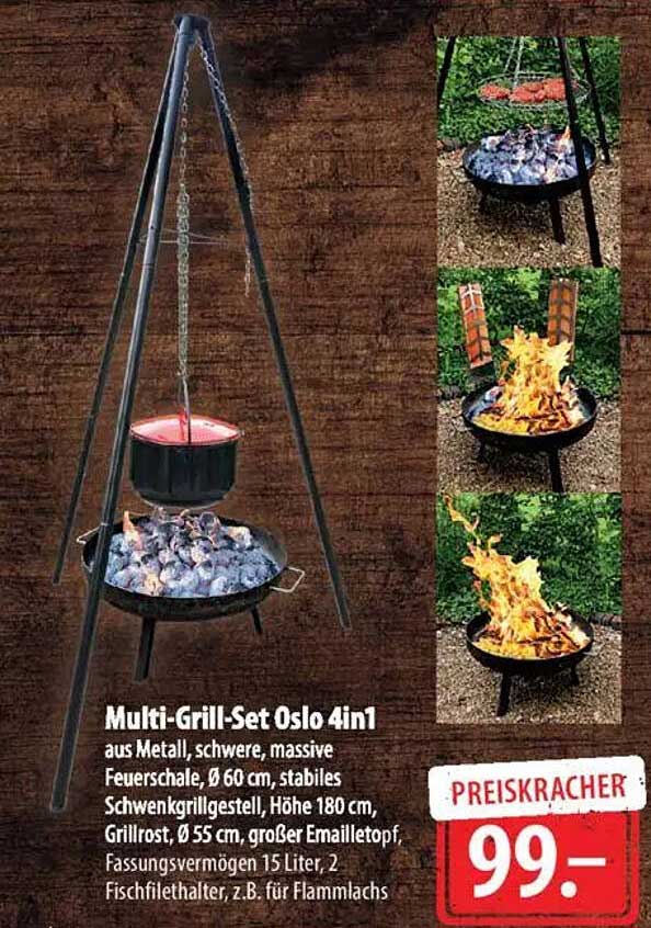 Multi-Grill-Set Oslo 4in1