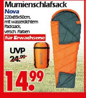 Mumienschlafsack Nova für Erwachsene